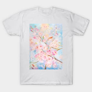 Cherry Blossoms under a Blue Sky T-Shirt